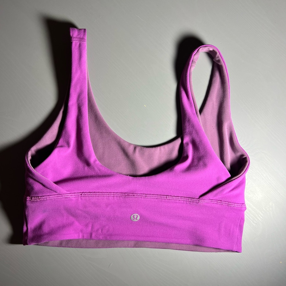 Lululemon Align Reversible Sports Bra in Bright Magenta/Vintage Plum, Size 6